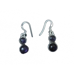 Earring0040-Nice Earring made with Beautiful Amethyst Stone and Silver